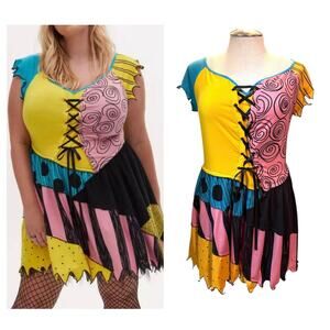 Torrid Plus Size 4 Disney Nightmare Before Christmas Sally Costume Cosplay Dress
